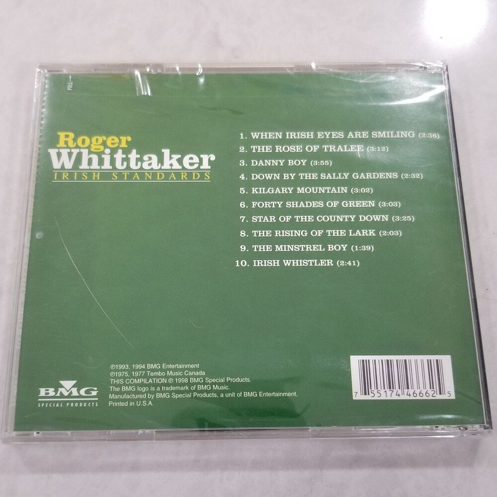 Roger Whittaker Irish standards cd new sealed Rare find! - Picture 2 of 3